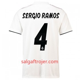 Real Madrid Fodboldtrøjer Sergio Ramos 4 Hjemmebanesæt 2018/19 Kort ærmer